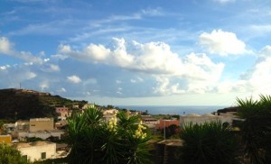 Our morning view in Pantelleria.