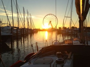 We set sail at sunrise from Rimini.